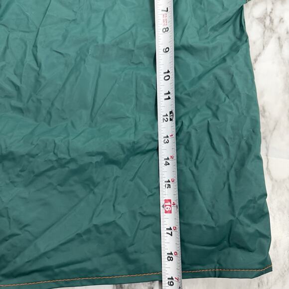 Vintage Winnie the Pooh Raincoat 2T Football 50 Yard Line Green Snap Front - Picture 9 of 9